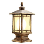 Retro Creative Waterproof Modern Outdoor Fence Post Lights Pillar Lamp - Lamp Outdoor