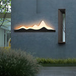 Mountain Scenery Creative Waterproof LED Modern Outdoor Wall Lights - Lamp Outdoor