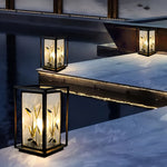 Artistic Solar LED Pathway Lights with Landscape Pattern - Lamp Outdoor