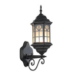 Retro Waterproof Dimmable LED Solar Wall Lamp with Remote Exterior Lights - Lamp Outdoor