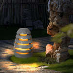 Elegant Egg-Shaped Resin Outdoor LED Lawn Light Waterproof & Modern Lighting - Lamp Outdoor