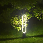Modern Long Linear LED Solar Pathway Lights in Black Aluminum, Waterproof - Lamp Outdoor