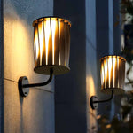Creative Twisted Waterproof LED Modern Outdoor Wall Lamp Plug in Wall Lights - Lamp Outdoor