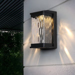 Waterproof Creative Glass LED Black Modern Outdoor Wall Sconce Lighting - Lamp Outdoor