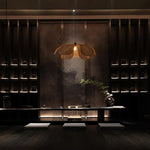 Aiko Handmade Pendant Light, Rattan/Willow Weave - Lamp Outdoor
