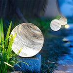 Round Glass Planets Design Waterproof Modern Outdoor Fence Post Lights - Lamp Outdoor