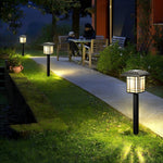 Vintage-Modern Solar Square Lawn Lights Waterproof, Durable Outdoor Lighting - Lamp Outdoor