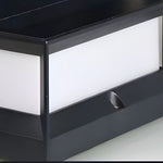 Square Waterproof Black Modern Solar Lights Outdoor Fence Post Lights - Lamp Outdoor