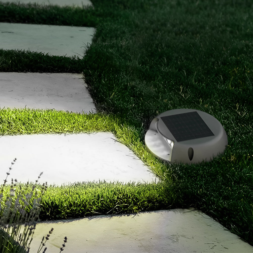 Wall Protected Flush Mount-On-Step Lights Solar LED Stairway Landscape Lighting - Lamp Outdoor