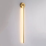 Fauro Modern Linear Metal&Silica Gel Wall Mount Lamps, Gold - Lamp Outdoor