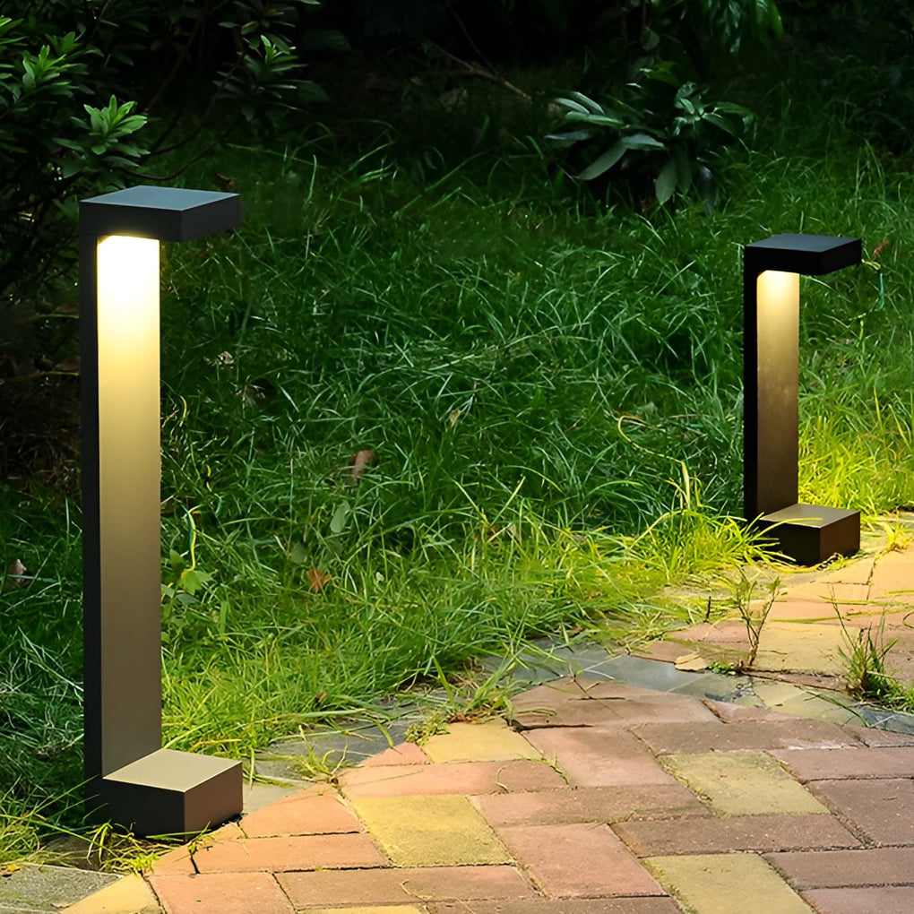Contemporary Rectangular COB Pathway Lights Waterproof Outdoor Garden Illumination - Lamp Outdoor
