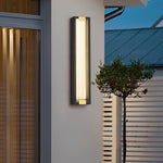 Rectangular Waterproof LED Black Modern Porch Lights Wall Sconces - Lamp Outdoor