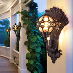 Waterproof Retro Peacocks Aluminum European Style Outdoor Wall Light - Lamp Outdoor