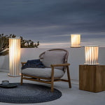 Twisted Metal Lantern LED Waterproof White Modern Solar Lawn Lights - Lamp Outdoor