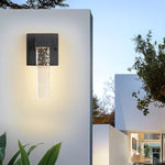 Waterproof LED 10W Crystal Black Modern Outdoor Wall Lamp Exterior Lights - Lamp Outdoor