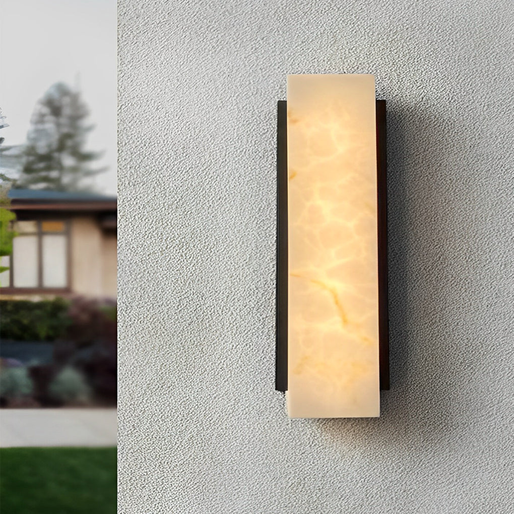 Rectangular Metal LED Waterproof Black Modern Outdoor Wall Lights - Lamp Outdoor
