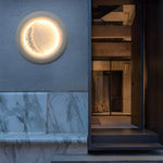 Creative Moon Shaped Waterproof LED 10W Modern Wall Lamp Exterior Decor - Lamp Outdoor