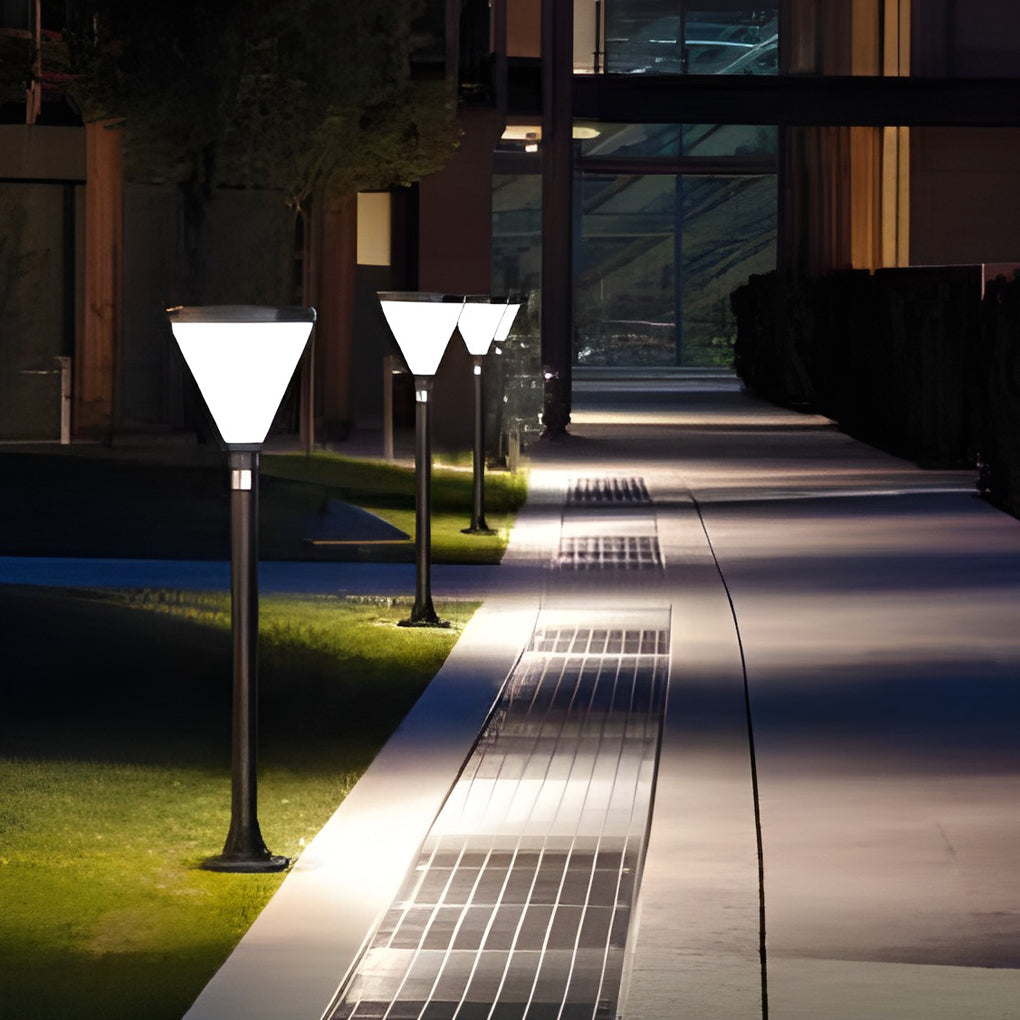Eco-Efficient Cone-Shaped Solar Path Light Modern LED Outdoor Lighting - Lamp Outdoor