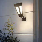 Waterproof Intelligent Metal LED Black Modern Solar Outdoor Wall Light - Lamp Outdoor