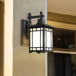 Retro Waterproof LED Vintage Solar Wall Lamp with Remote Wall Sconce Lighting - Lamp Outdoor