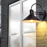 Retro Conical Iron Waterproof Industrial Style Outdoor Wall Lamp Exterior Lights - Lamp Outdoor
