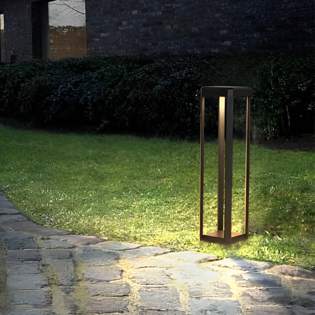 Modern Black Solar Pathway Light Durable & Minimalist Design - Lamp Outdoor