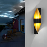 Spiral Exterior Up and Down Wall Lights Outdoor Wall Mounted Light with Gold Interior - Lamp Outdoor