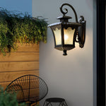 Creative Retro Glass Lantern Waterproof LED European-style Wall Lamp - Lamp Outdoor