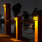 2Pcs Waterproof LED RGB Intelligent Motion Sensor Solar Wall Lights - Lamp Outdoor
