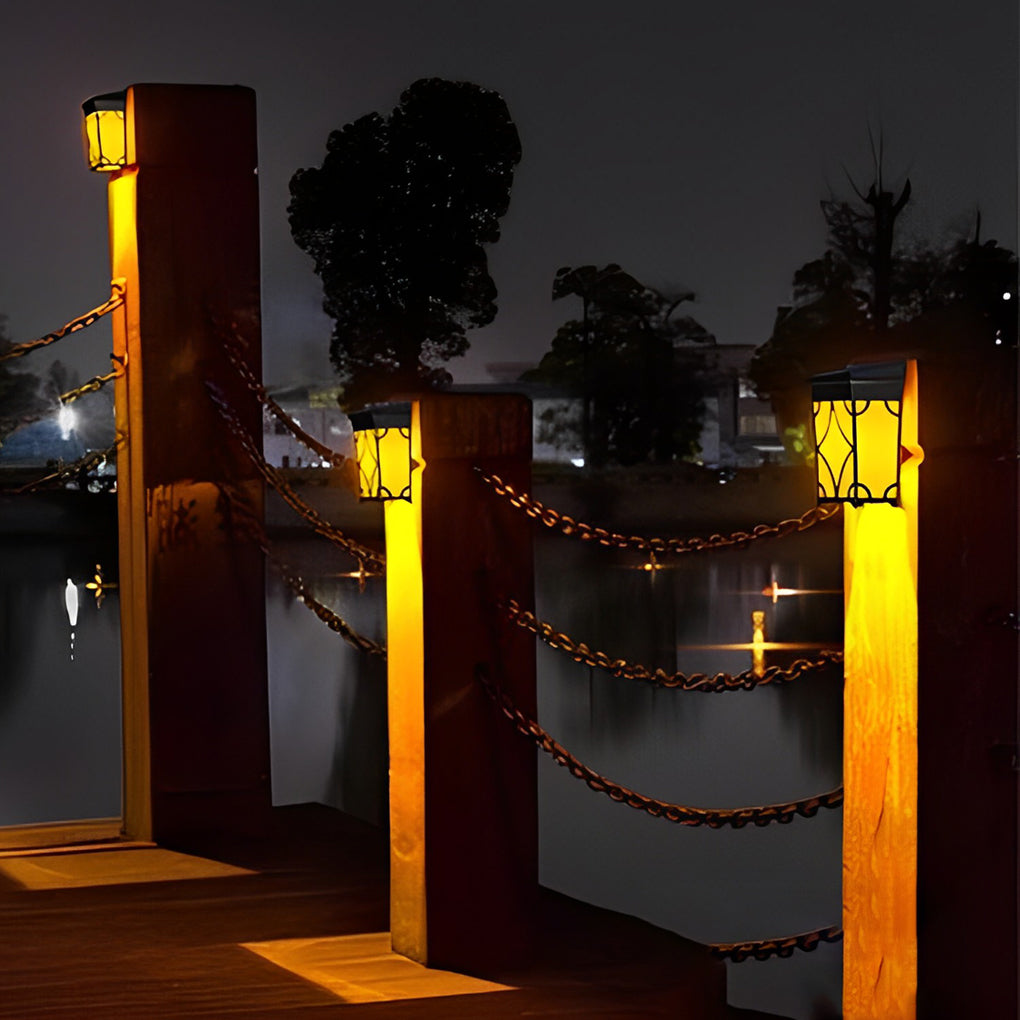 2Pcs Waterproof LED RGB Intelligent Motion Sensor Solar Wall Lights - Lamp Outdoor