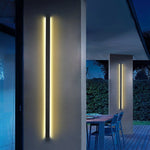 Black Long LED Linear Lights Modern Waterproof Outdoor Wall Lights Porch Lights - Lamp Outdoor
