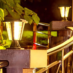 LED Waterproof Motion Sensor Light-control Modern Solar Post Caps Lights - Lamp Outdoor