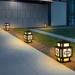 Creative LED Waterproof Black Retro Outdoor Deck Post Lights Pillar Light - Lamp Outdoor