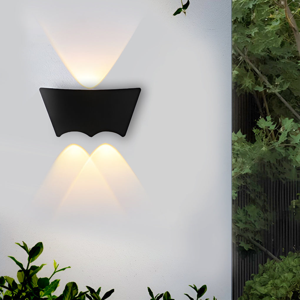 LED Up and Down Lights Waterproof Black Modern Sconce Wall Washer Light - Lamp Outdoor
