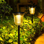 2Pcs Intelligent Solar Lawn Lights with Motion Sensor - Lamp Outdoor