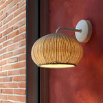 Lantern Shaped Waterproof Rattan Modern Outdoor Wall Lamp Chandelier - Lamp Outdoor