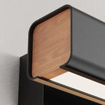 Orin Modern Rectangles Metal Rotatable Wall Lamp, Black/White - Lamp Outdoor