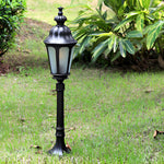 Elegant European-Style Black LED Outdoor Pathway Lamp Post - Lamp Outdoor