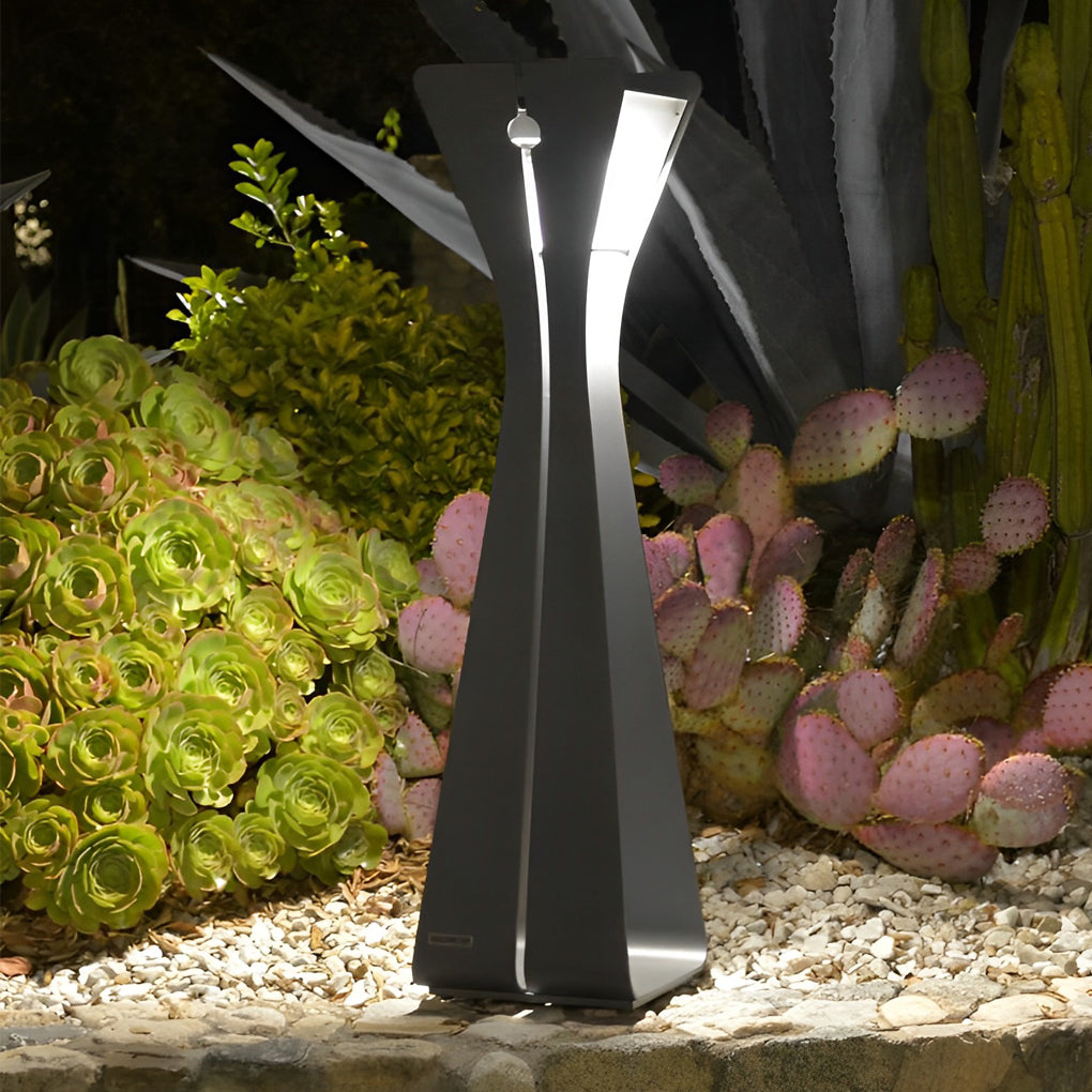 Sleek Stainless Steel Solar Pathway Lights - Lamp Outdoor