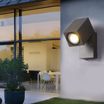 Square Adjustable Waterproof Motion Sensor LED Sconces Indoor Outdoor Wall Lamp Spot Lights - Lamp Outdoor