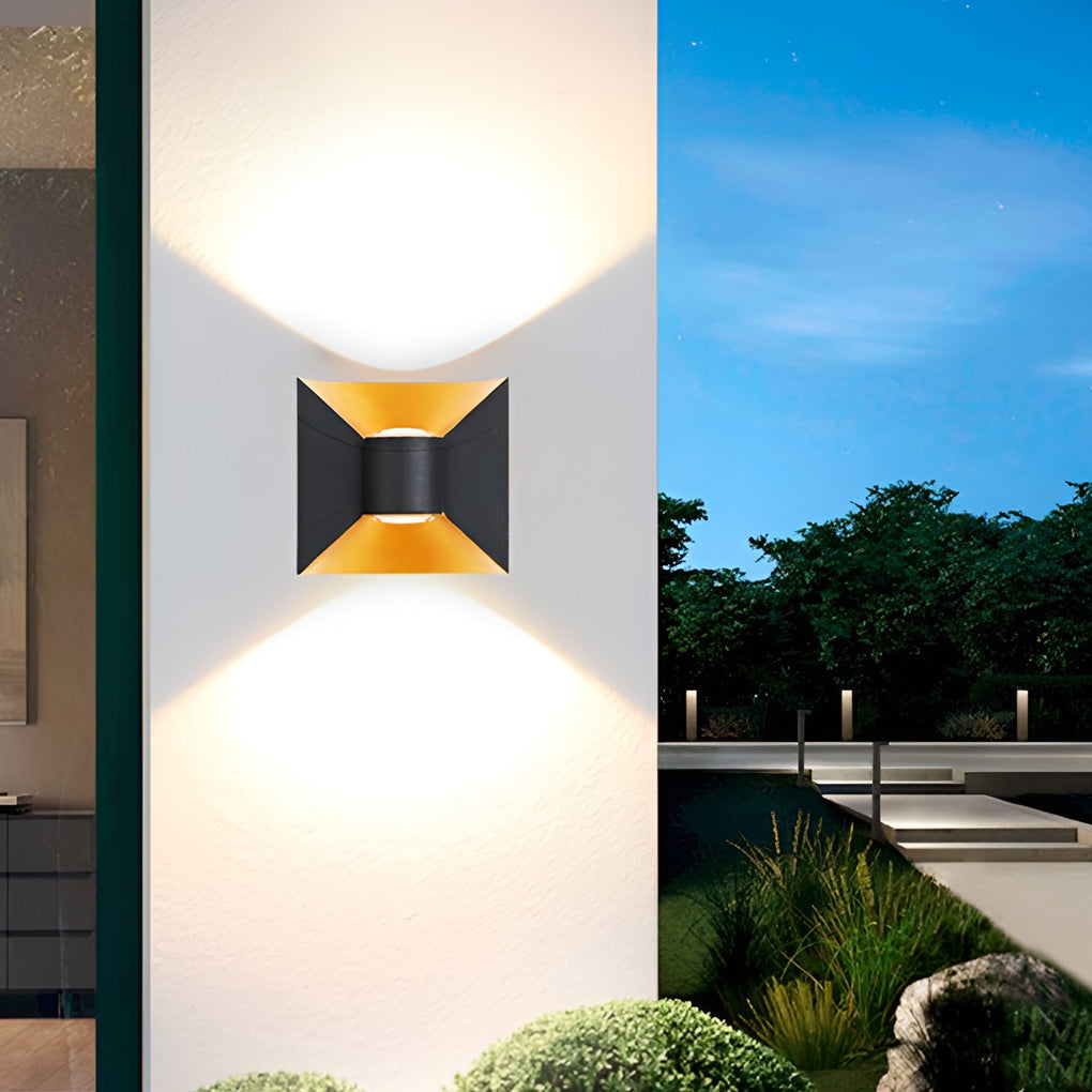 Square Up and Down Lights 6W LED Waterproof Modern Outdoor Sconces - Lamp Outdoor