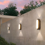Waterproof LED Up and Down Lights Black Modern Outdoor Wall Sconce Lighting - Lamp Outdoor