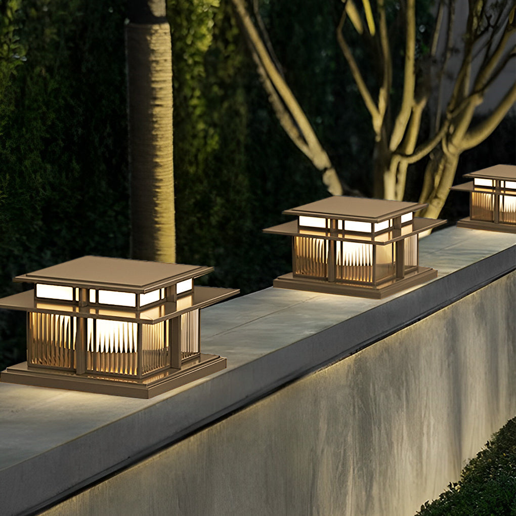 Outdoor IP65 Waterproof LED Modern Solar Post Caps Lights Pillar Light - Lamp Outdoor