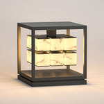 Square LED Waterproof Modern Solar Deck Post Lights Pillar Light Post Caps Lights - Lamp Outdoor