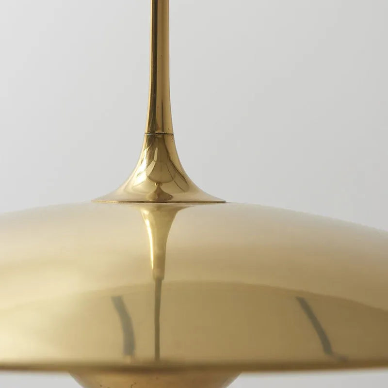 Pyra Minimalist Metal Pendant Light, Gold - Lamp Outdoor