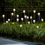 Outdoor Flower Bud Lawn Lights – Apple & Grape Designs, LED, Modern Illumination - Lamp Outdoor