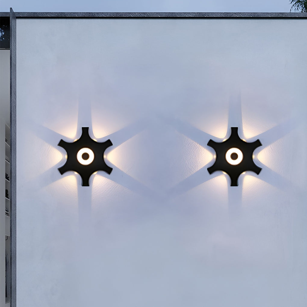 Flower Shaped LED Waterproof Nordic Wall Washer Lights Wall Sconces Lighting - Lamp Outdoor