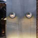 Round Oval Cast Aluminum Glass Waterproof Retro Industrial Wall Lamp - Lamp Outdoor
