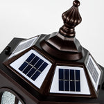 Waterproof LED Three Step Dimming European Style Solar Fence Post Lights - Lamp Outdoor