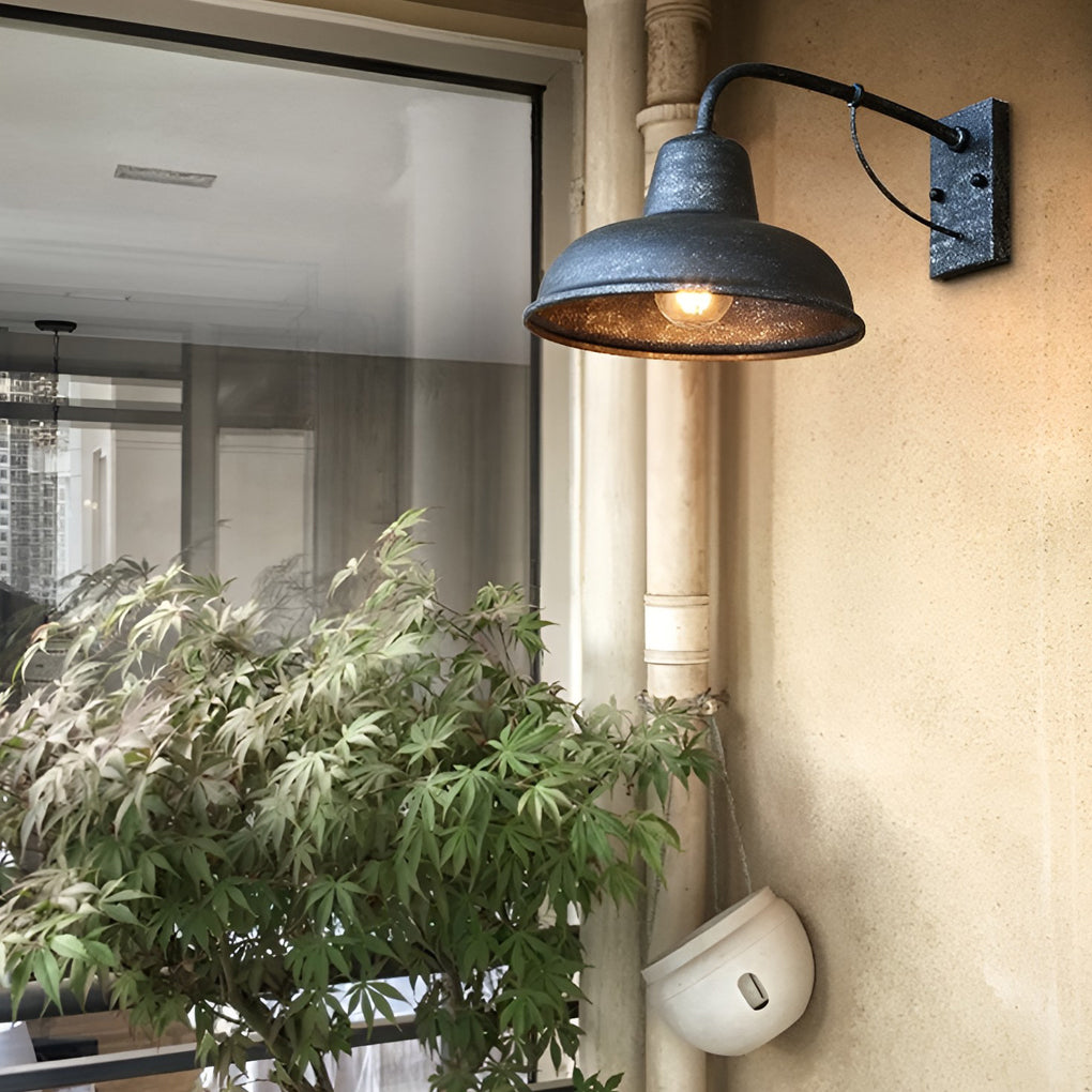 Vintage Trumpet Shaped LED Waterproof Retro Outdoor Wall Lights Wall Lamp - Lamp Outdoor